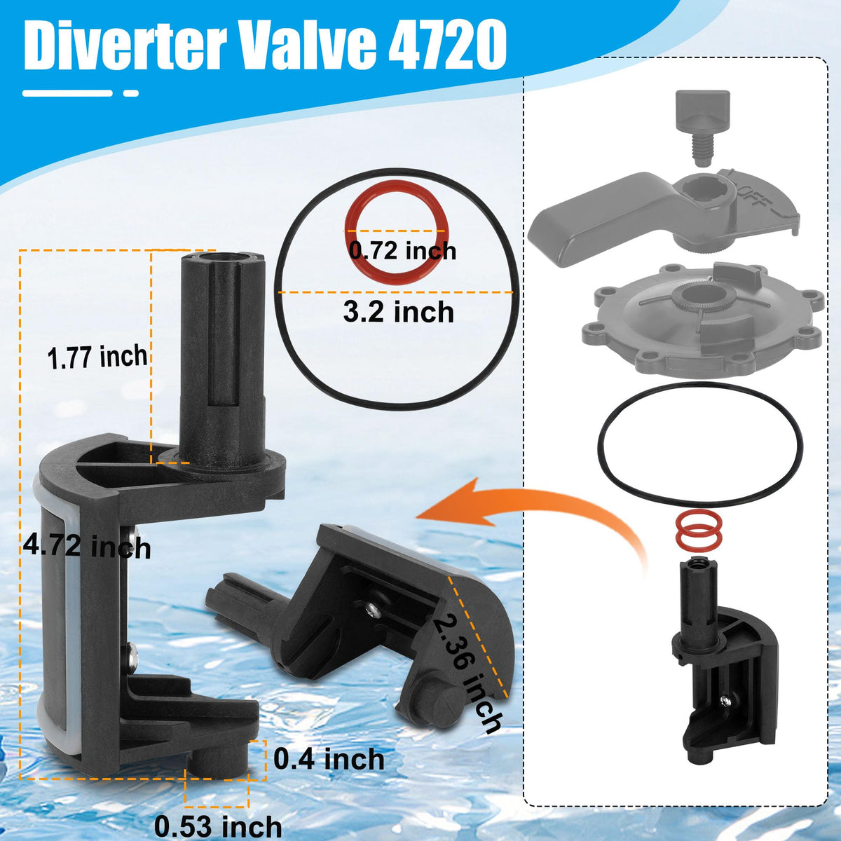 NURATIT diverter valve 4720 enabling precise three-way switching