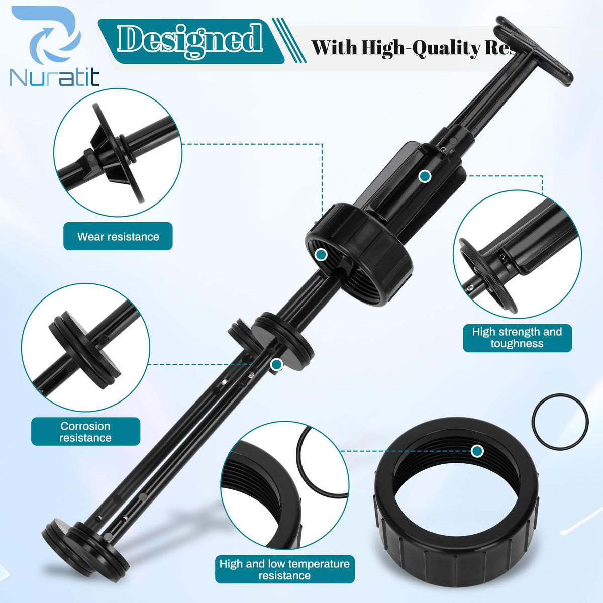 NURATIT easy installation guide promoting confident DIY valve maintenance.