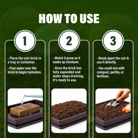 NURTARA coir suited for reptiles and gardening terrariums