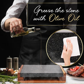 Nutrichef rustic kitchen setup with heated serving plate