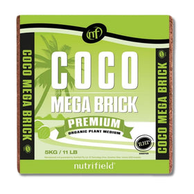 Nutrifield coco coir mega brick 11lb compact block for easy storage and transport