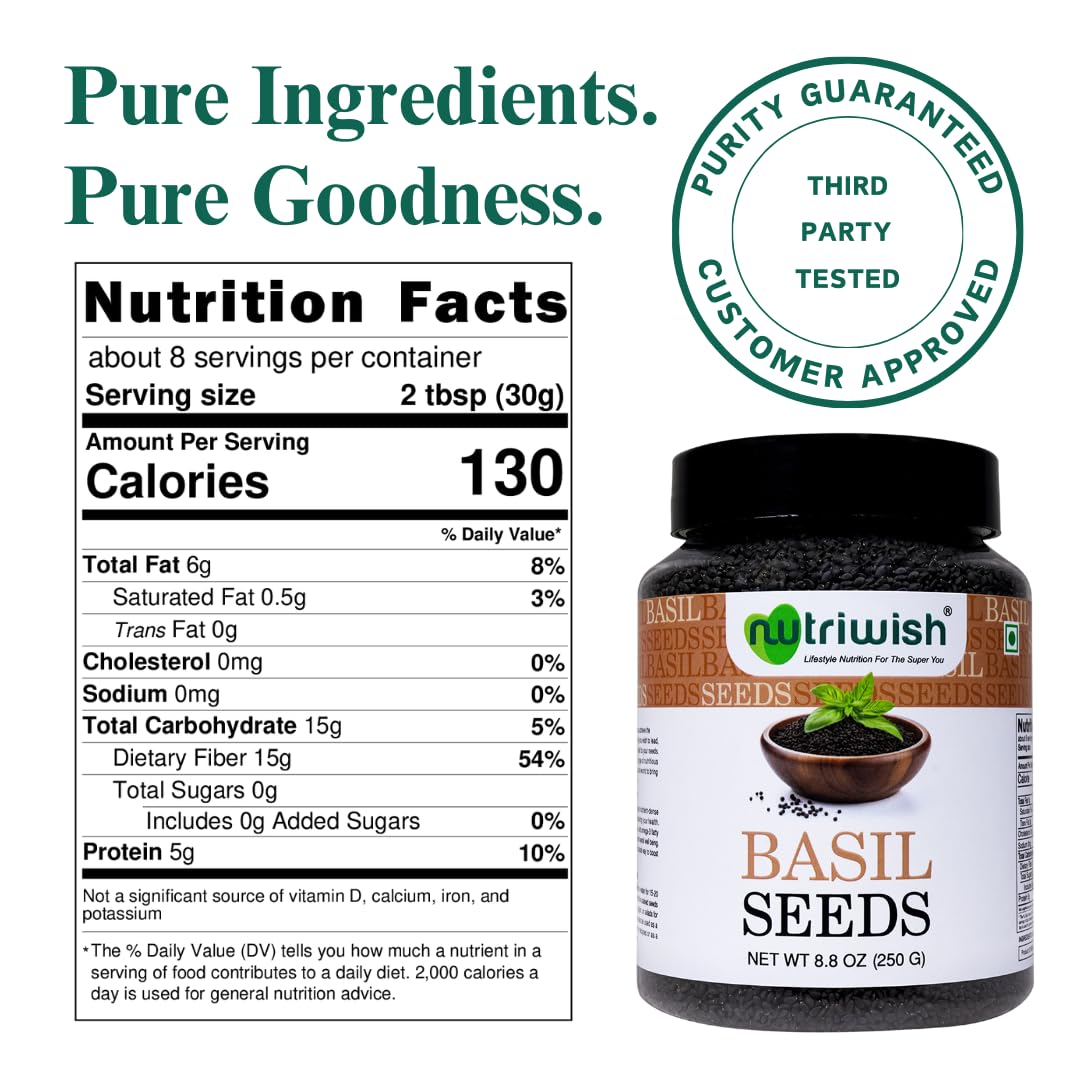 Nutriwish Basil Seeds used in desserts for subtle crunch.