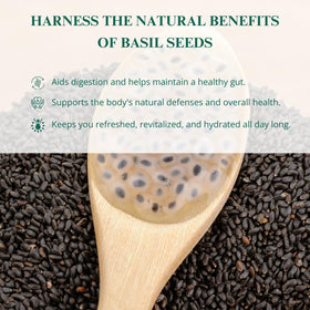 Nutriwish Basil Seeds add texture and hydration to smoothies.