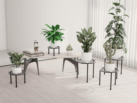 NUZZERO home and garden decor elevates spaces with practical plant organization.