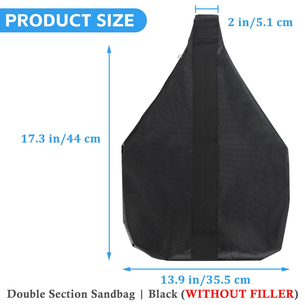 NVAAV heavy-duty 1680D Oxford fabric sandbags withstand elements for long-lasting canopy support.