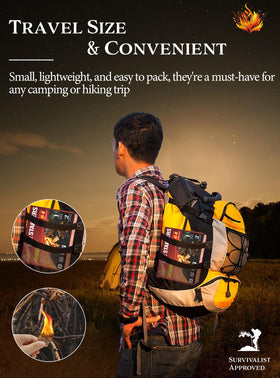 Nvkrvks long-burn fire starter lasts up to eight minutes.
