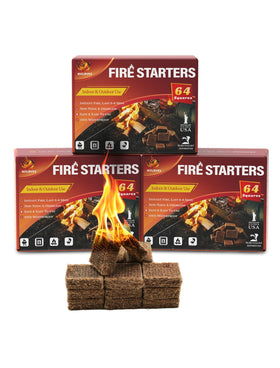 Nvkrvks fire starter squares 192-pack ready for camping and grilling