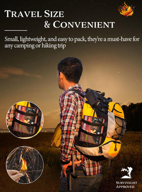 Nvkrvks travel-friendly fire starter square pack supports on-the-go cooking