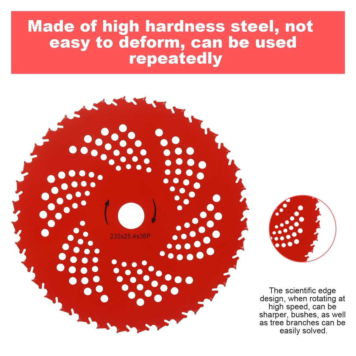 NWUCZW carbide-tipped blade close-up emphasizes sharp cutting edge.