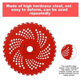 NWUCZW carbide-tipped blade close-up emphasizes sharp cutting edge.