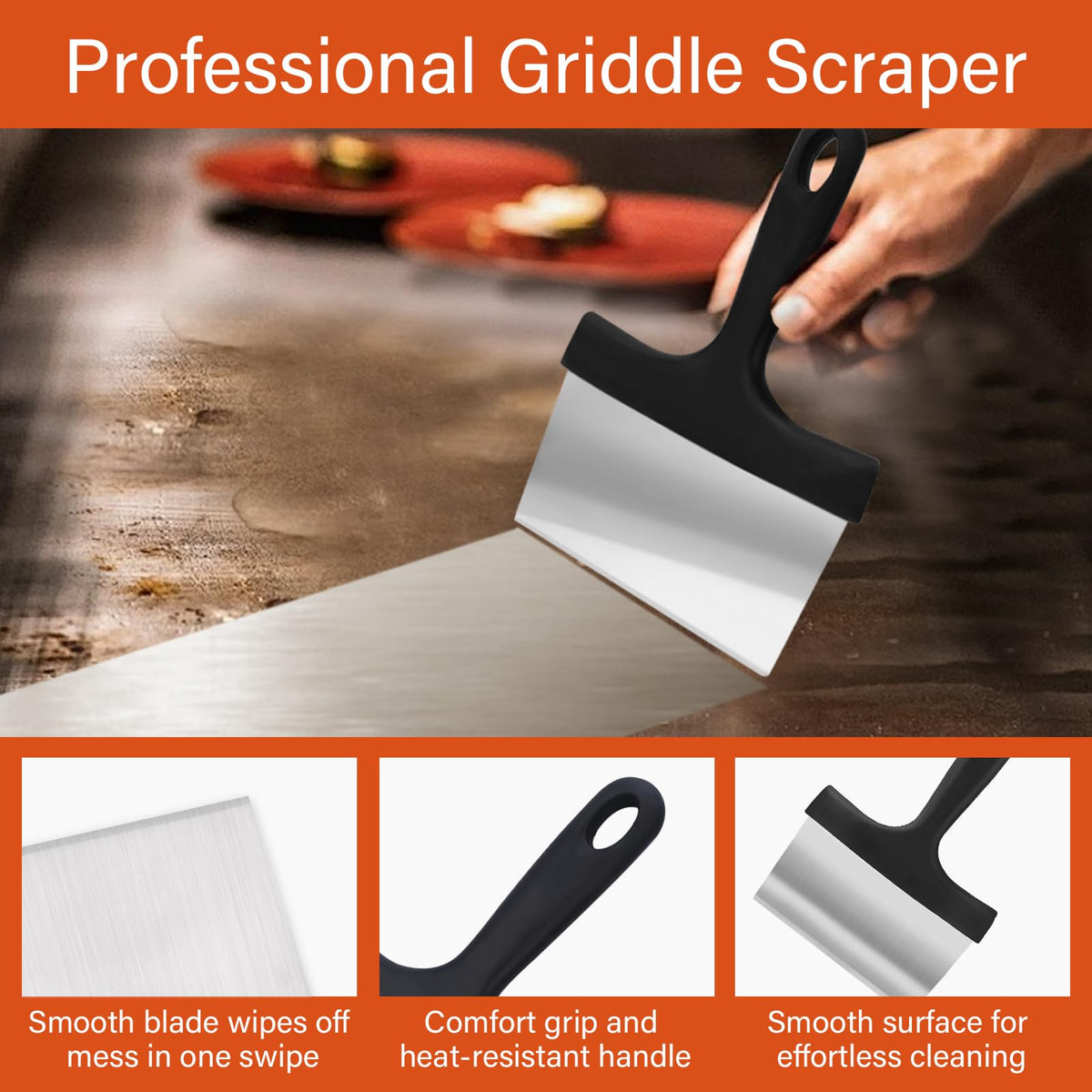 NxeAnnQi durable scrubbing pads easily absorb grease on stoves and griddles