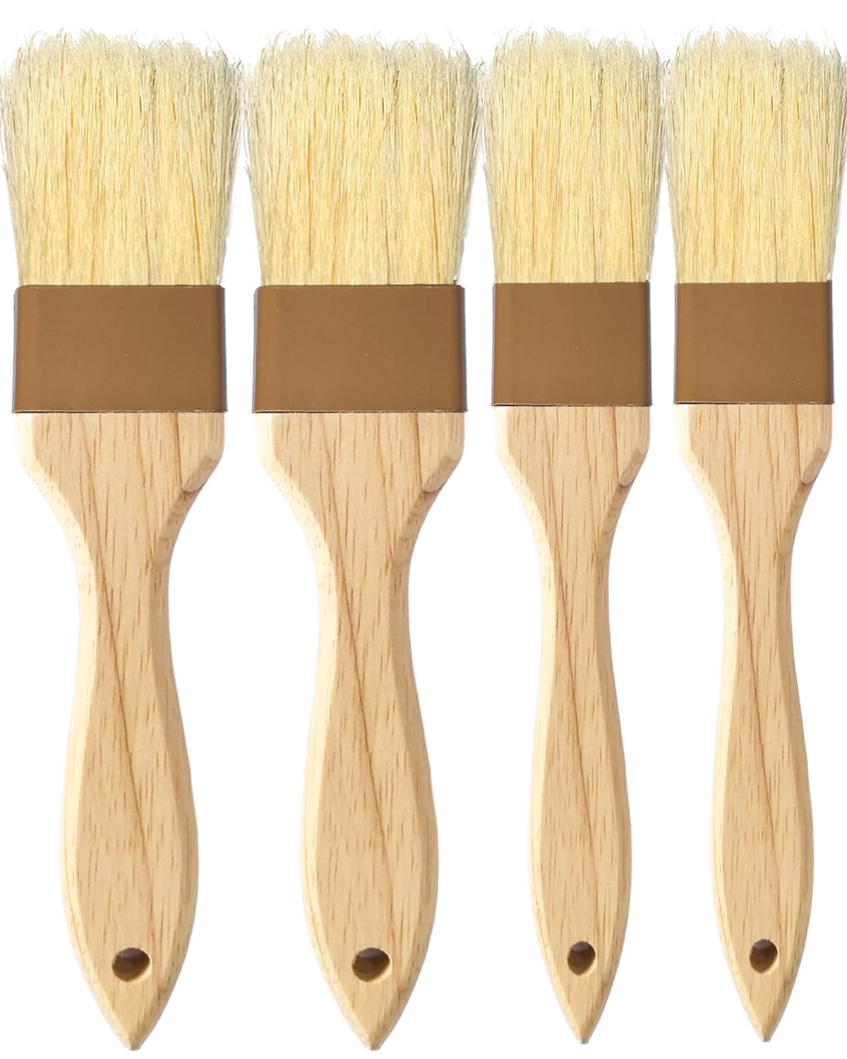 NXRACSH pastry basting brush close-up showing natural boar bristles for even coverage