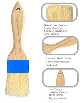NXRACSH blue pastry brush ideal for even egg wash on pastries