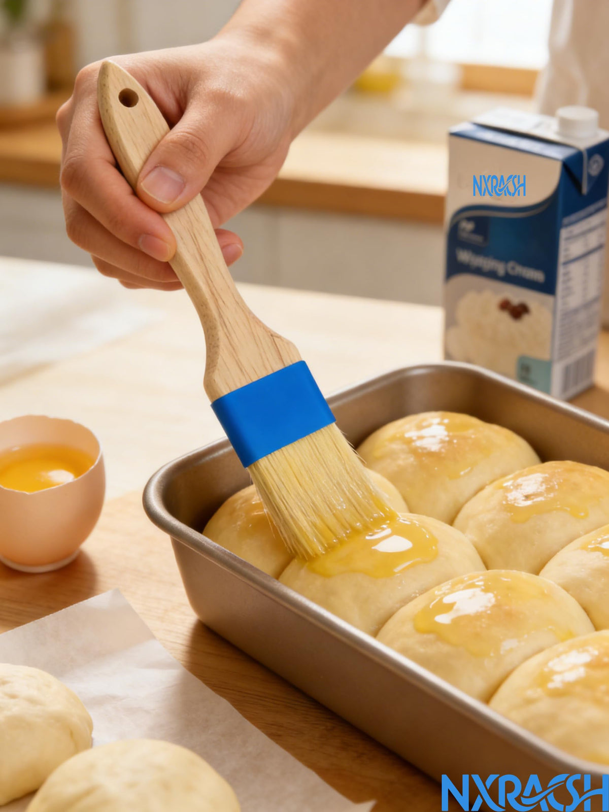 NXRACSH heat-resistant pastry brush designed for high-temperature basting