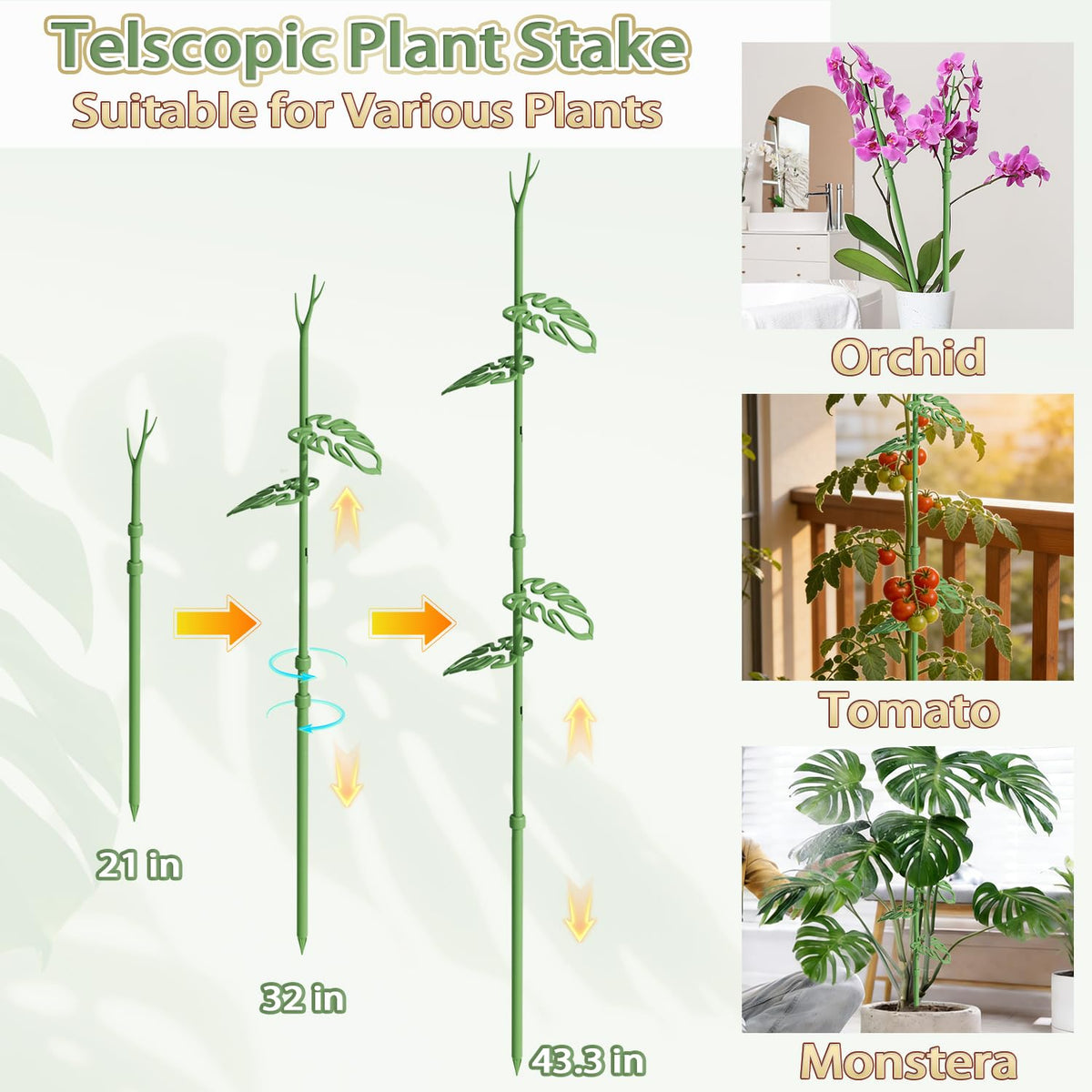 Nyobely rust-resistant stainless steel stem suitable for indoor and outdoor use.