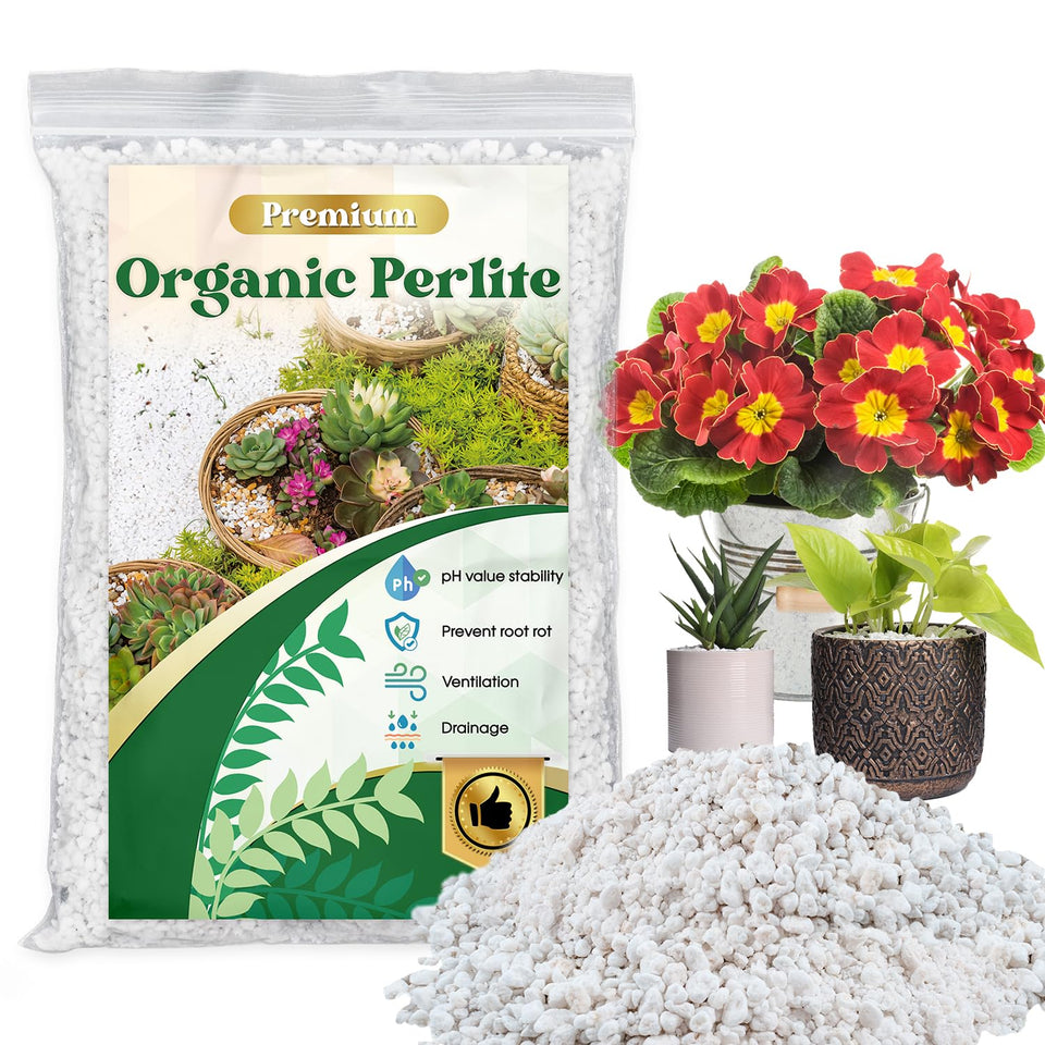 Nyobely Organic Perlite granules close-up for improved soil aeration and drainage