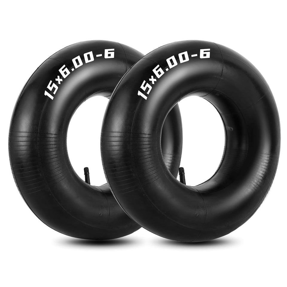 Nyxova 2-pack inner tube for 15x6-00-6 tires offers universal fit and durability.