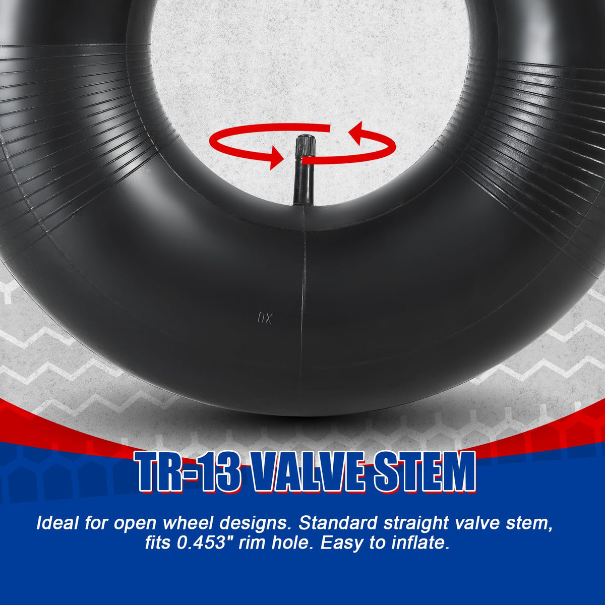 Nyxova inner tube on rough terrain reduces bumps for smoother rides.