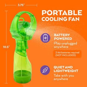 O2COOL Deluxe Misting Fan outdoor use for beach, park, or camping