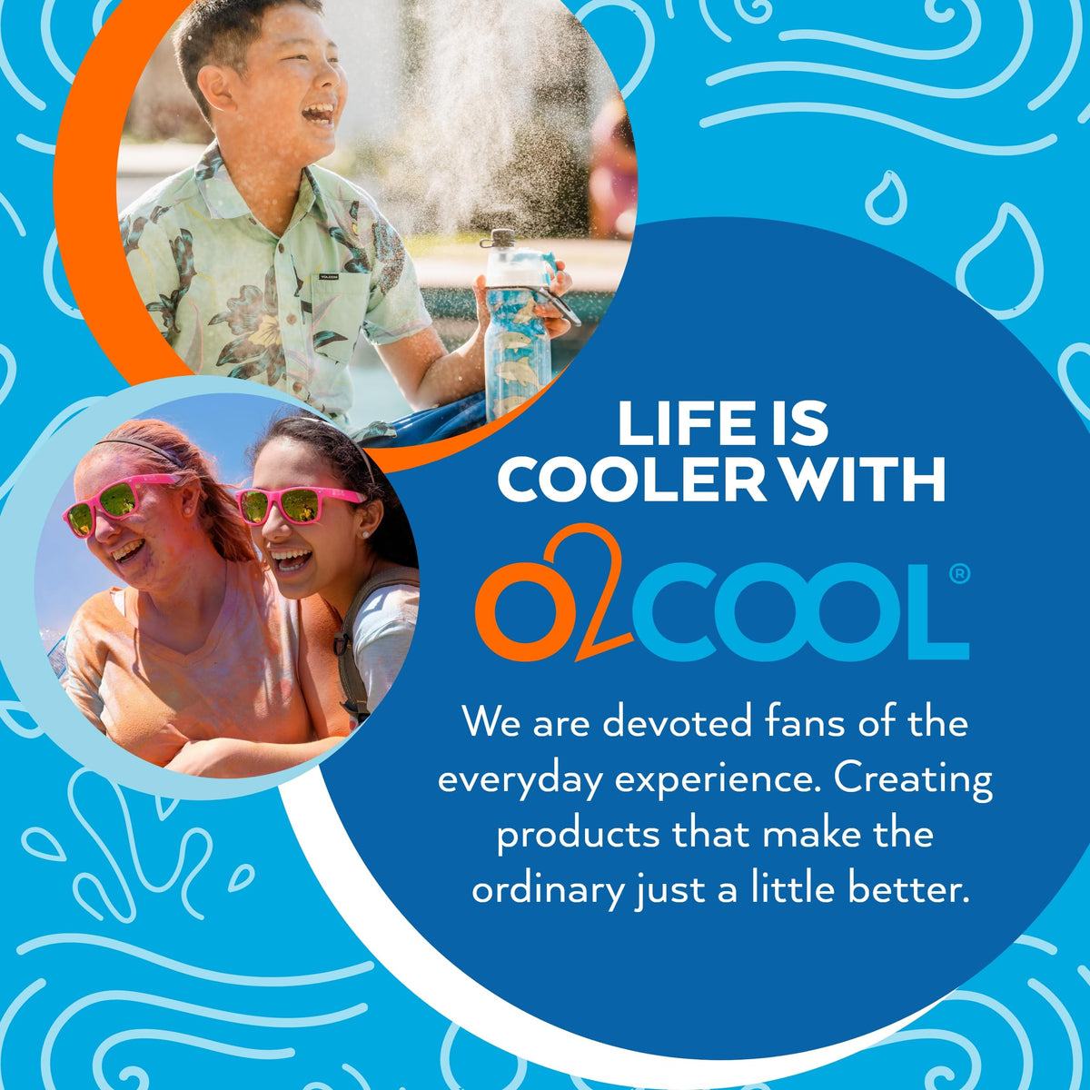 O2COOL Elite Misting Fan Purple travel-compact shot for easy bag storage