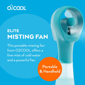 O2COOL Elite misting fan delivers a refreshing spray outdoors