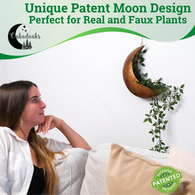 Oakadoaks Moon Planter suitable for indoor and outdoor spaces