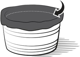 OAKENZ wine barrel planter liner fits snugly for a clean, leak-free setup.