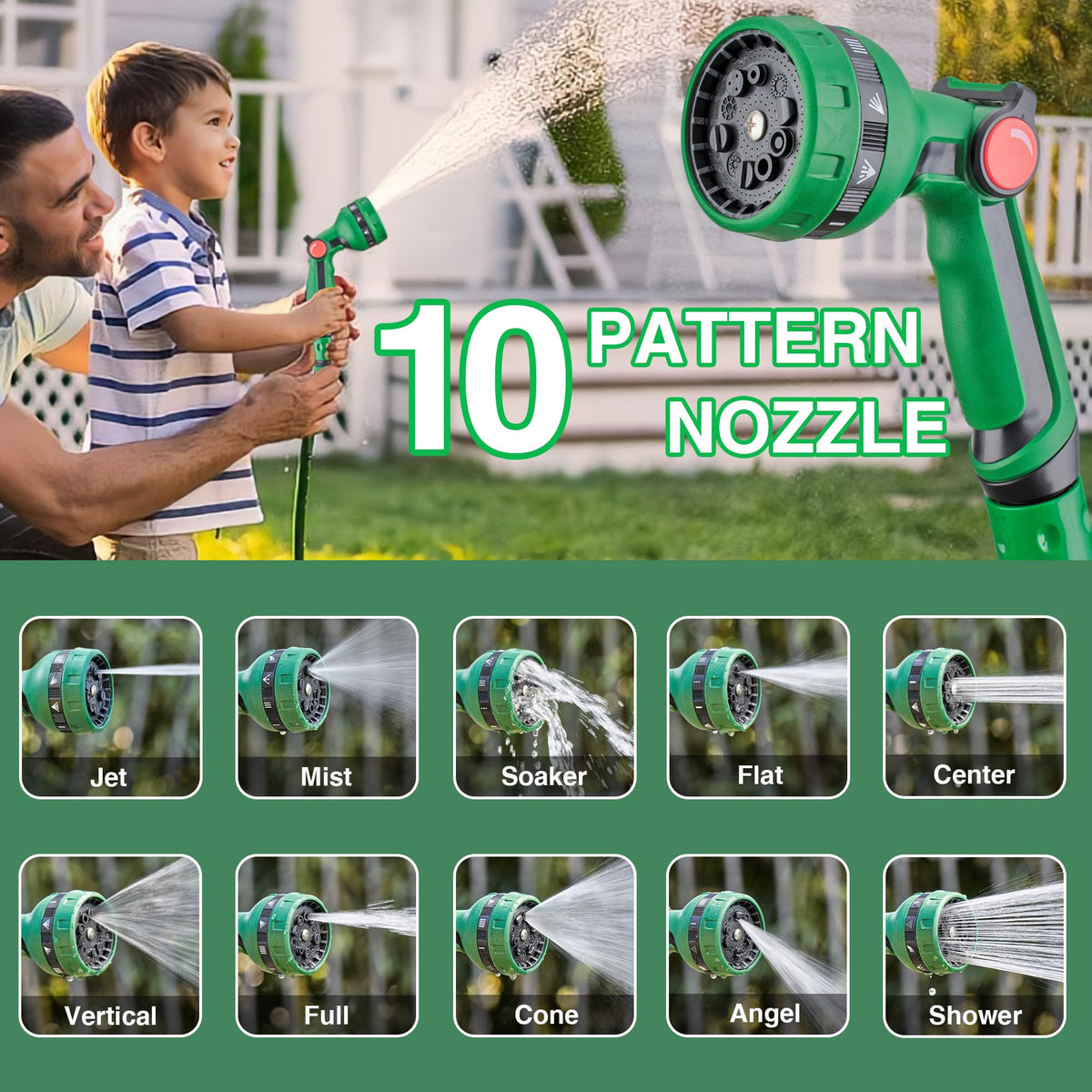 OasisTrim 10-pattern spray nozzle for versatile watering options