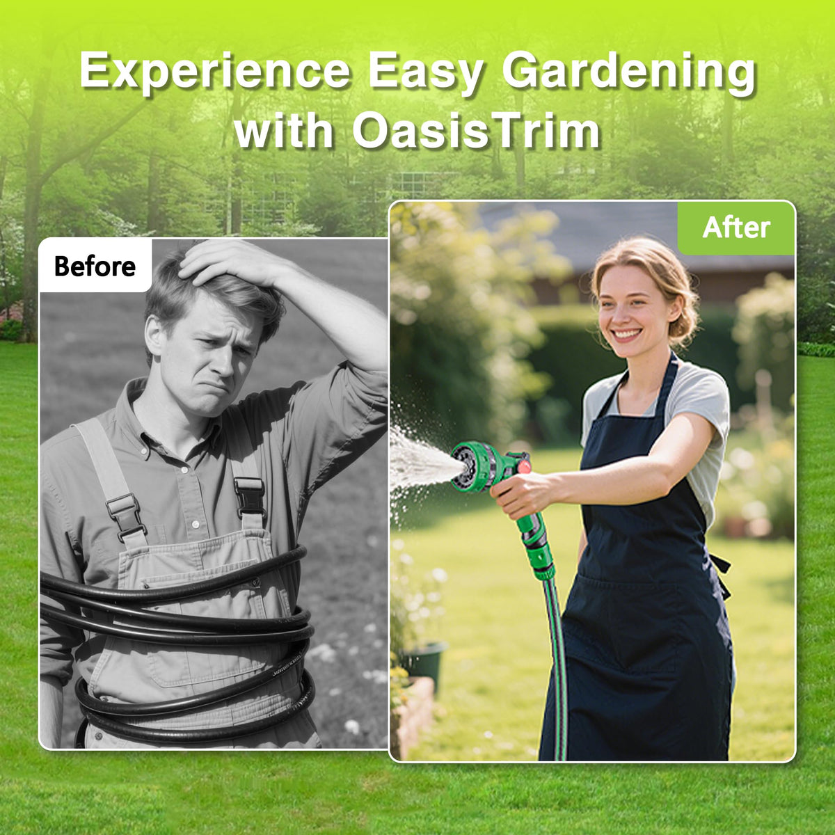 OasisTrim weatherproof, durable materials resist sun and rain