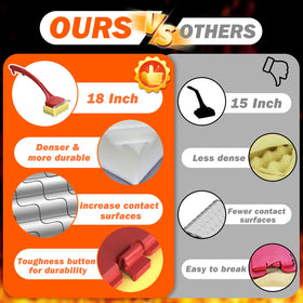 OATISLIFE deep-clean reaches between grates and stubborn buildup