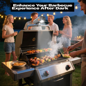 OATISLIFE grill light with dual LEDs delivers brighter cooking checks.