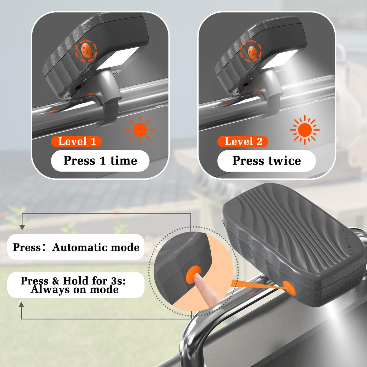 OATISLIFE easy-install brackets fit Weber and Blackstone grills.