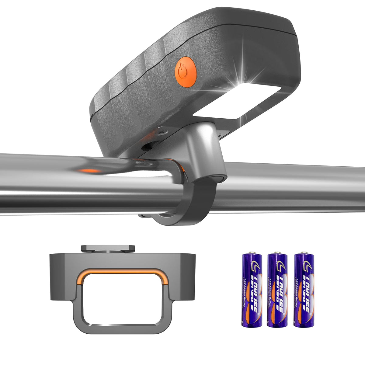 OATISLIFE grill light mounted on the handle improves cooking visibility.