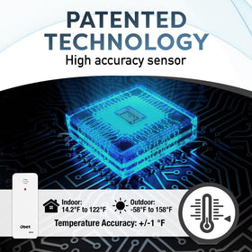 OBET outdoor sensor installation and battery setup quick and simple