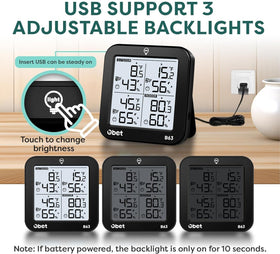 OBET wireless outdoor sensor 1 provides accurate outdoor readings from a distance