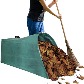 OBILAN leaf collector assembled shows sturdy construction for yard cleanup