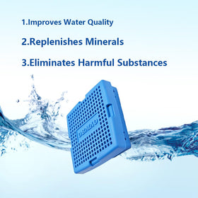 OBMAO mineral cartridge silver ions in action improve spa odor control.