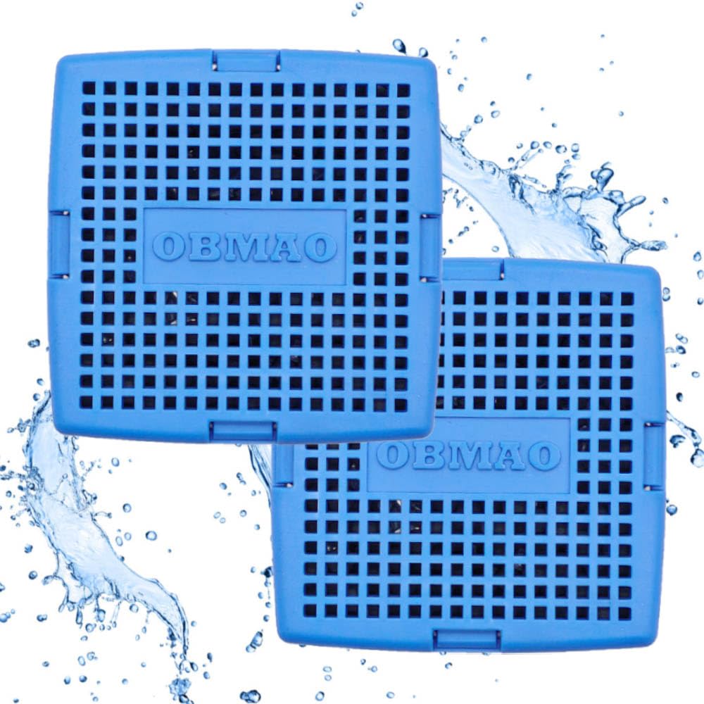 OBMAO hot tub mineral cartridge inside view shows clear water.
