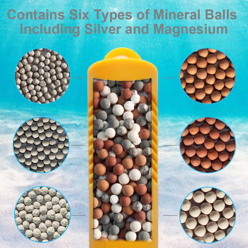 OBMAO spa mineral balls with six types balancing minerals in water