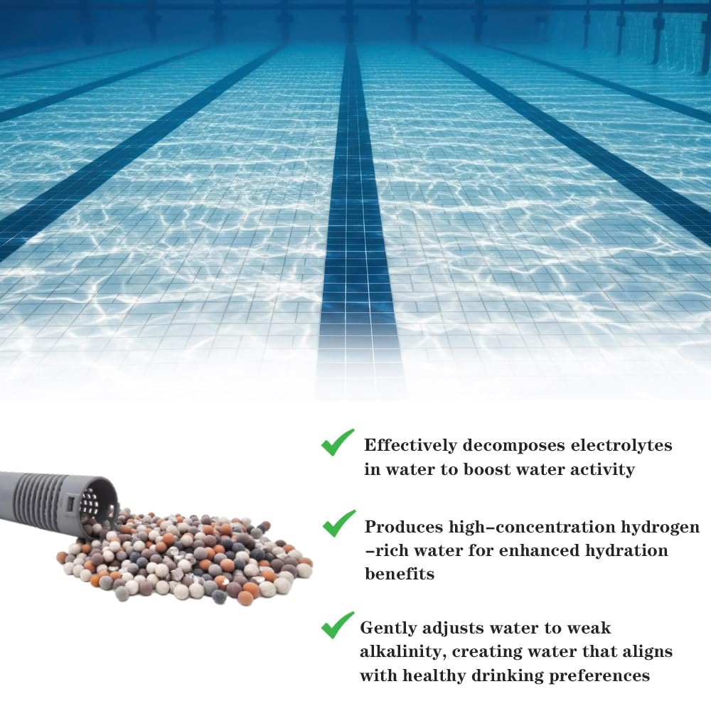 Crystal-clear spa water after treatment with OBMAO cartridge.