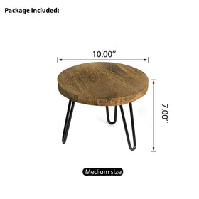 OBTAIN mid-century plant holder with rattan accent in a corner display
