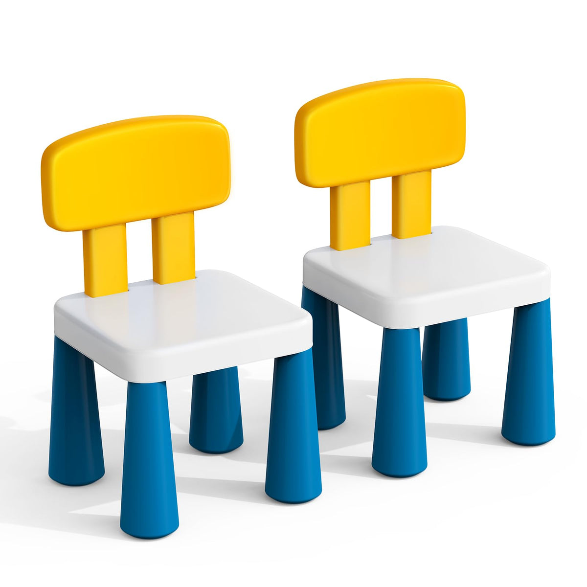 OCATO toddler chairs duo pack for indoor and outdoor play and meals.
