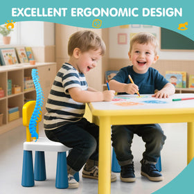 OCATO toddler chairs feature non-slip feet for steady seating on patios.