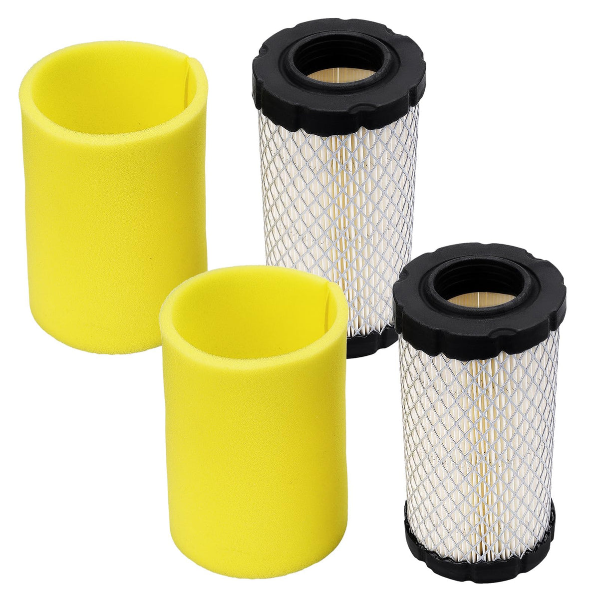 OCEAIR air filter 2-pack with pre-filter for B&S and John Deere engines improves filtration