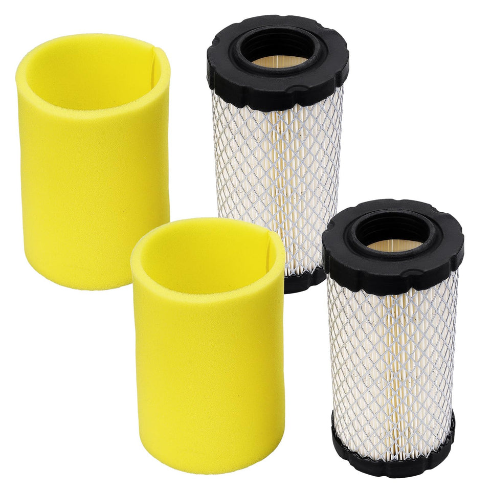 OCEAIR air filter 2-pack with pre-filter for B&S and John Deere engines improves filtration