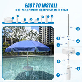 OceanaFlow floating base ballast 30 lbs for stable balance.