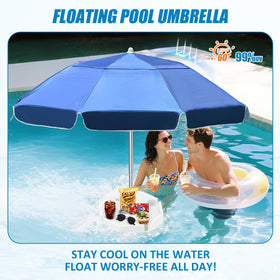 OceanaFlow floating base with cup holders keeps drinks secure.