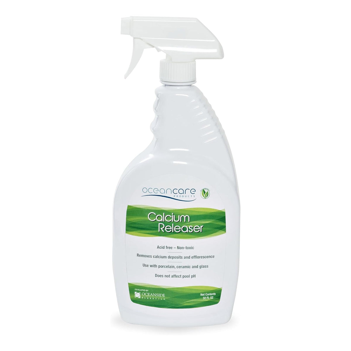 OCEANCARE Calcium Releaser bottle pour for easy tile care and maintenance