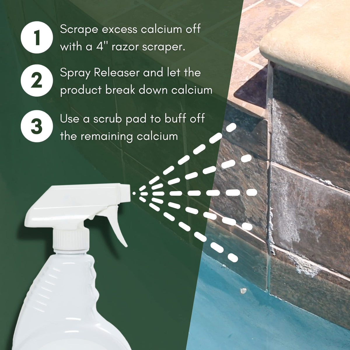 OCEANCARE Calcium Releaser removes calcium deposits from porcelain, ceramic and glass surfaces