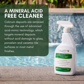 OCEANCARE Calcium Releaser spray nozzle ready for shower tile mineral removal